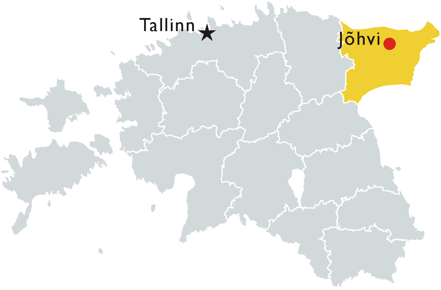map of ida virumaa estonia